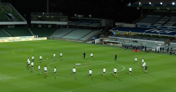 The Subway Socceroos in training at HBF Park in Perth