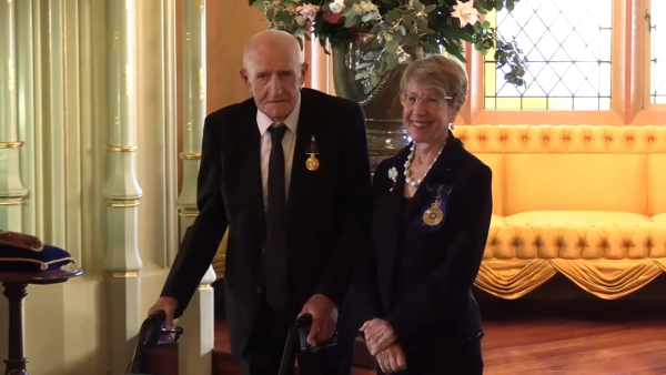 Oldest living Socceroo receives OAM for service to football 
