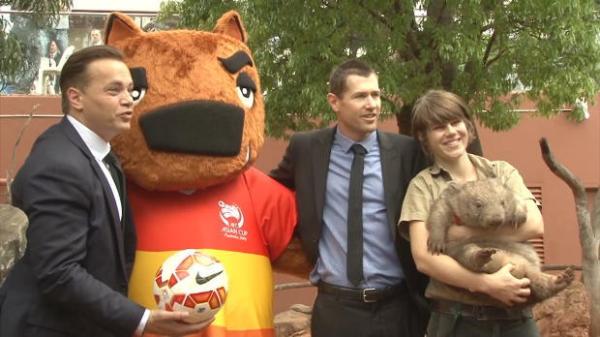 Asian Cup mascot makes debut