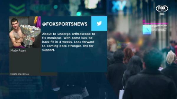 Ryan reveals injury news