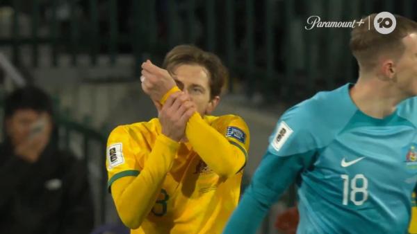 GOAL: Craig Goodwin gives Australia the lead | Australia v China | 2026 FIFA World Cup AFC Qualifiers