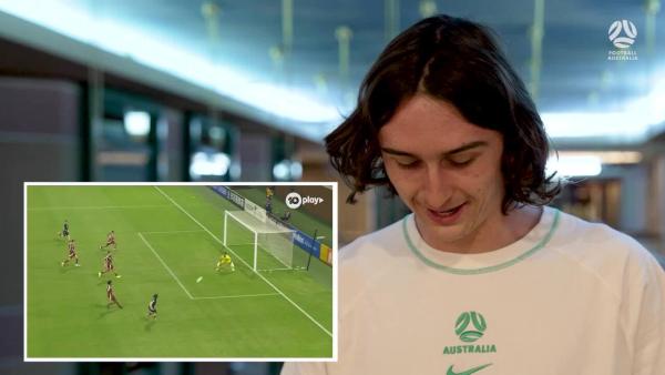 Daniel Bennie reacts to emphatic finish against Qatar U20 | Subway Young Socceroos