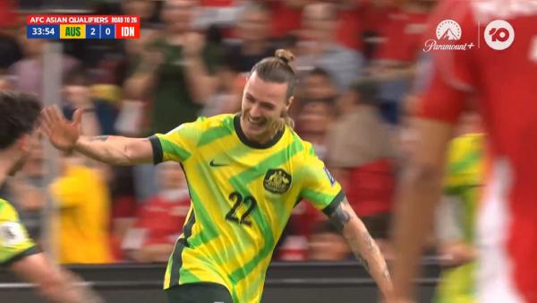 GOAL: Jackson Irvine makes it three
