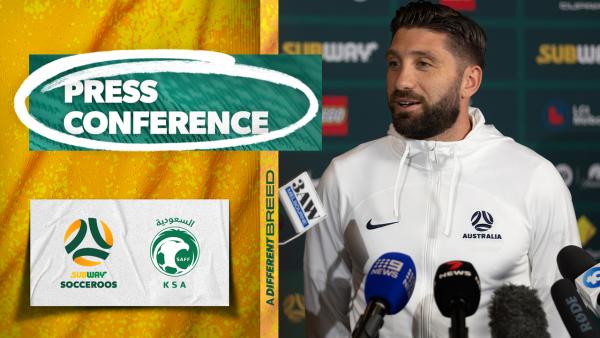 Brandon Borrello: Hostile home crowd will give us edge | Press Conference | Australia v Saudi Arabia