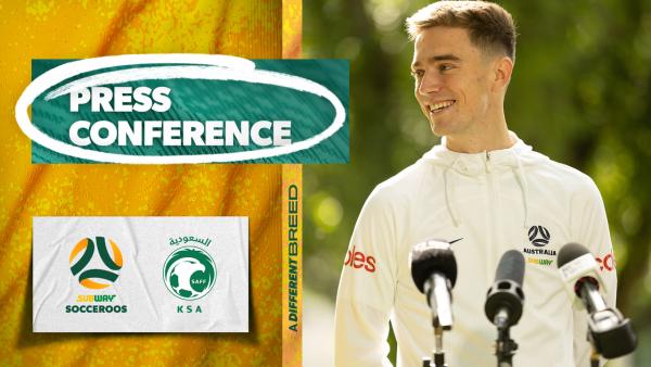 Max Balard: I was overjoyed by Socceroos call-up | Press Conference | Australia v Saudi Arabia