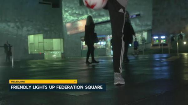 Melbourne lights up for Argentina v Brazil