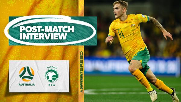 Riley McGree | Post-Match Interview | Australia v Saudi Arabia | 2026 FIFA World Cup AFC Qualifiers