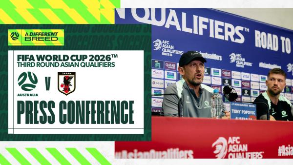 Tony Popovic and Cam Burgess Pre-Match Press Conference | Australia vs Japan