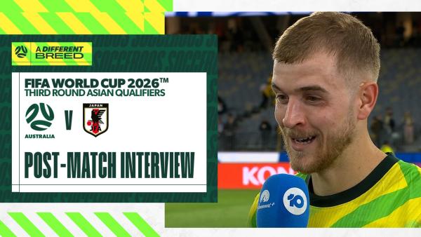 Riley McGree talks through Socceroos winner v Japan | Subway Socceroos v Japan