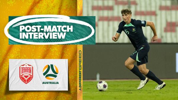 Hayden Matthews | Post-Match Interview | Bahrain v Australia  | 2026 FIFA World Cup AFC Qualifier