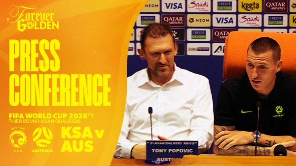 Press Conference: Tony Popovic & Mitch Duke | Saudi Arabia v Subway Socceroos