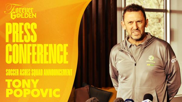 FULL PRESS CONFERENCE: Tony Popovic Soccer Ashes Squad Announcement v New Zealand | Subway Socceroos