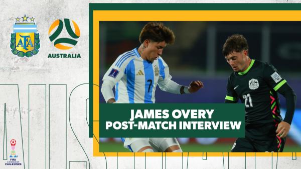 James Overy Post-Match Interview | Argentina U20 v Australia U20 | FIFA U-20 World Cup Chile 2025™