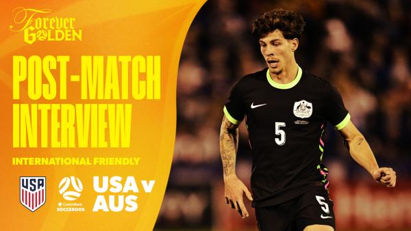 Jordy Bos | Post-Match Interview | United States v CommBank Socceroos