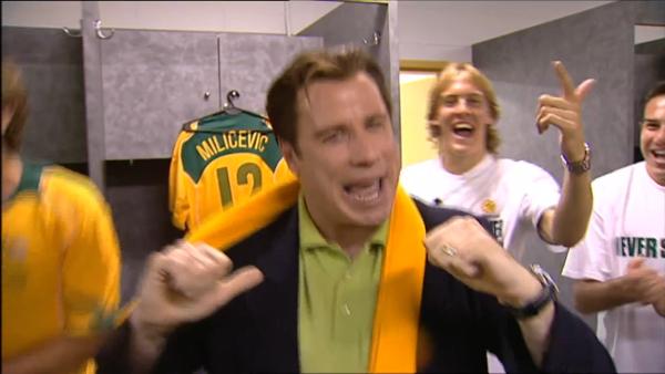 The story behind those iconic post-match November 16 celebrations with John Travolta 