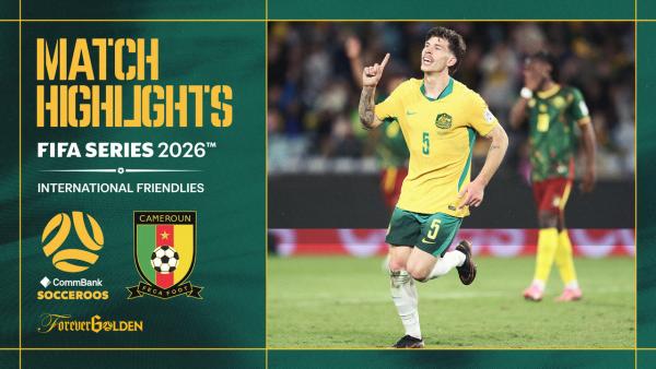Jordy Bos nets late winner for Socceroos against Cameroon | FIFA Series 2026™  | Highlights