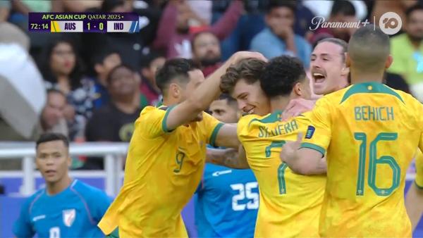 GOAL: Jordan Bos gets his first ever goal for the Socceroos | AFC Asian Cup Qatar 2023