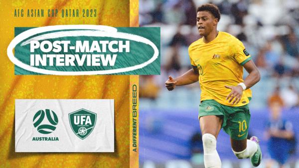 Kusini Yengi on his starting debut against Uzbekistan | Interview | AFC Asian Cup 2023
