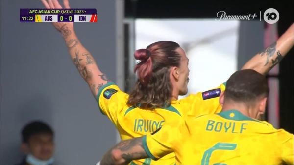 GOAL: Jackson Irvine's determination pays dividends | AFC Asian Cup Qatar 2023