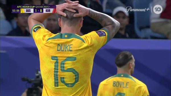 CHANCE: Socceroos come very close to 2-0 | AFC Asian Cup Qatar 2023