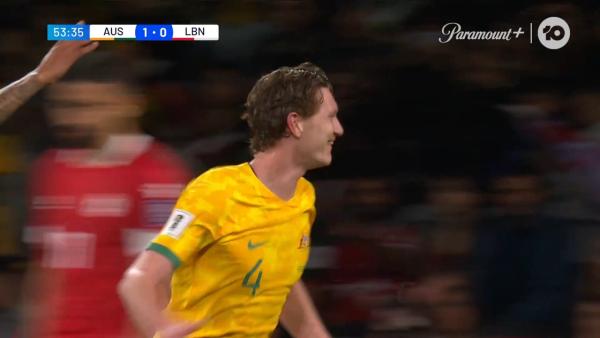 GOAL: Another maiden Socceroos goal in Kyle Rowles | Subway Socceroos v Lebanon