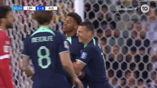 GOAL: Debut Socceroos goal for Kusini Yengi | Lebanon v Subway Socceroos