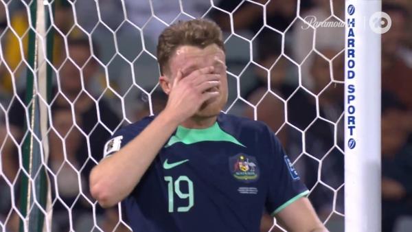 CHANCE: Harry Souttar oh so close | Lebanon v Subway Socceroos
