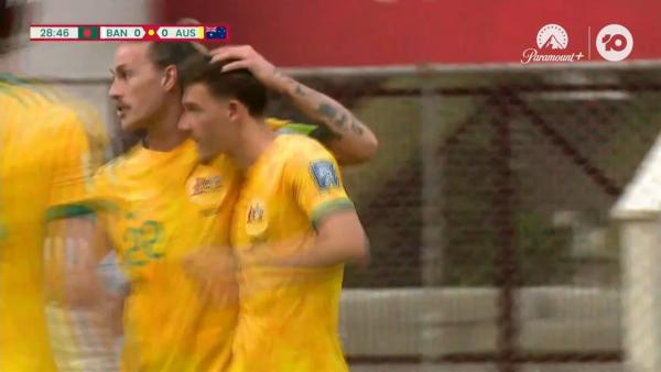 GOAL: Socceroos at last find a breakthrough