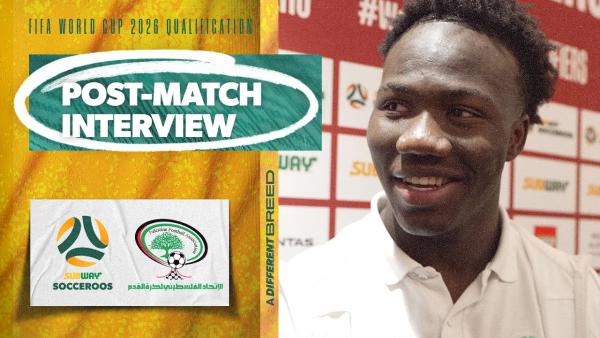 Nestory Irankunda: Apparently I had crazy jump on it | Interview | Subway Socceroos v Palestine