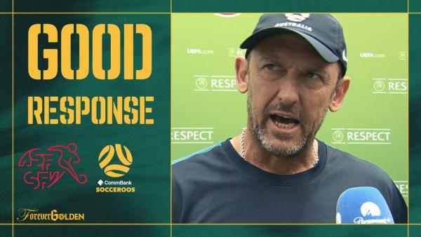 Tony Popovic reacts to Switzerland draw, Tete Yengi debut goal & final World Cup hitout