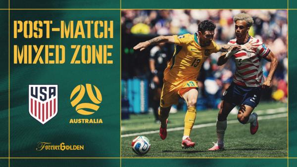Aiden O'Neill reflects on Socceroos' 2-0 defeat to USA | FIFA World Cup 2026 Mixed Zone