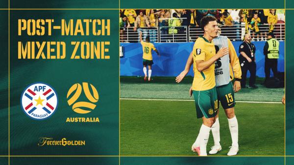 Ajdin Hrustic reacts to Paraguay draw, second place & FIFA World Cup knockouts | Mixed Zone