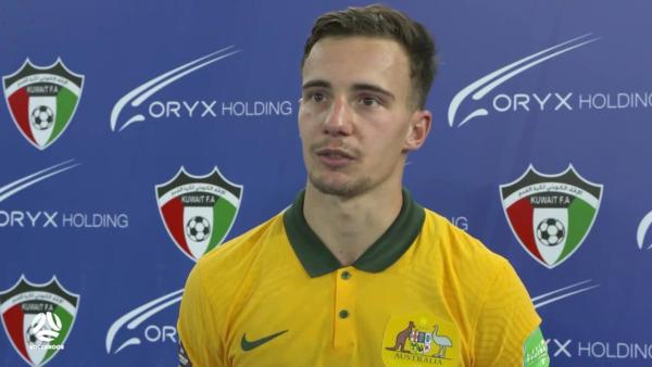 Denis Genreau reflects on 'massive honour' after debuting for Socceroos | Interview | Australia v Chinese Taipei