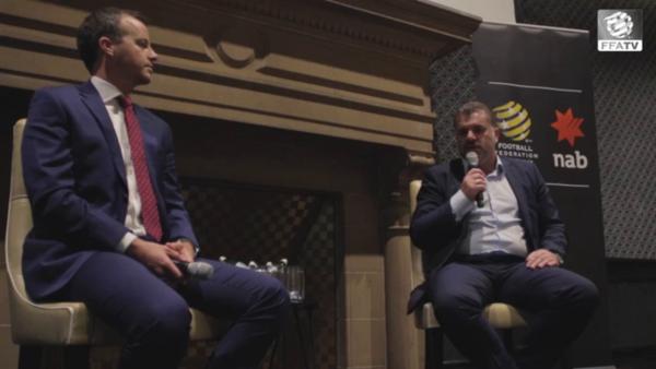 Ange Postecoglou talks at NAB's Celebration of Football Luncheon