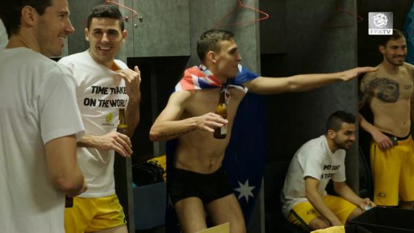 Inside Socceroos' dressing room after WC qualification is sealed