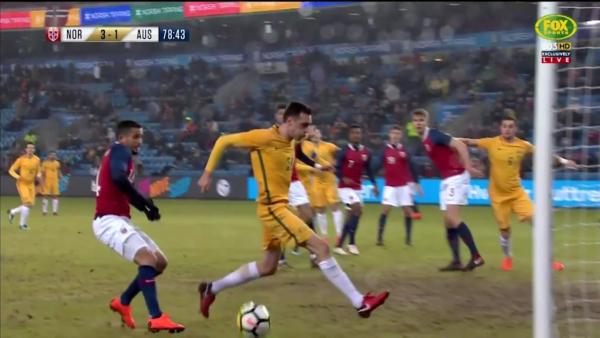 Susnjar inches away from scoring