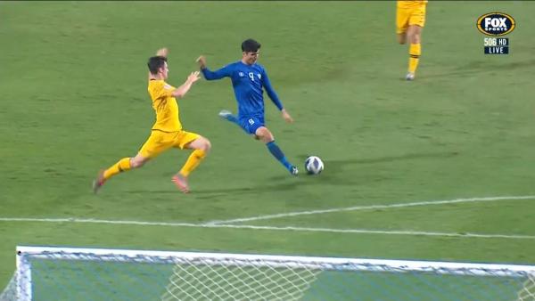 CHANCE: Nervous moments for Australia