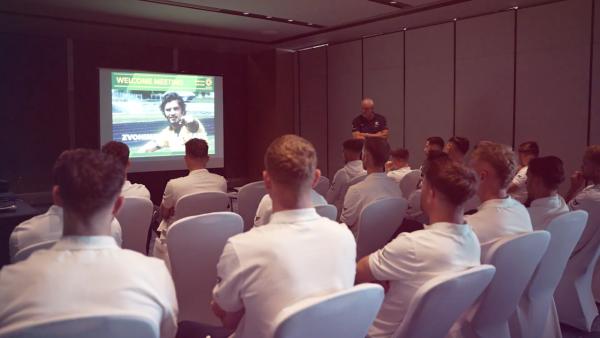 Behind-the-scenes: Graham Arnold and the Socceroos pay tribute to Rale Rasic 