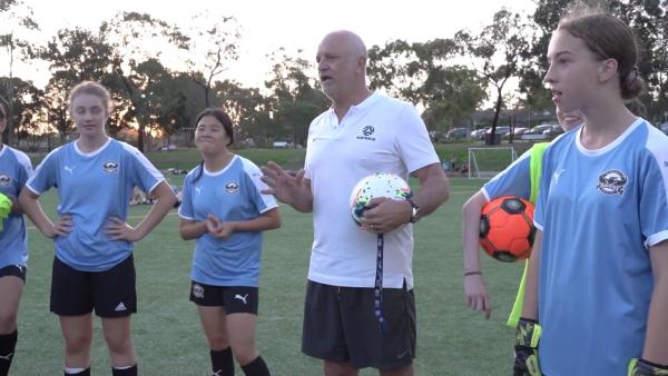 Graham Arnold coaches Women's NPL Team