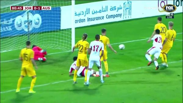 SAVE: Ryan - The shot stopper single-handedly keeps Socceroos ahead