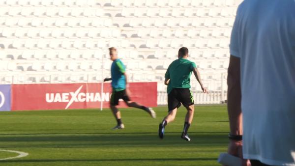 One on one: Jamie Maclaren trains in Al Ain