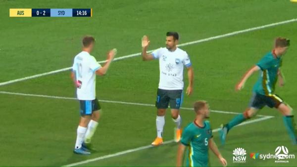 GOAL: Buhagiar - Sydney race to a two-goal advantage