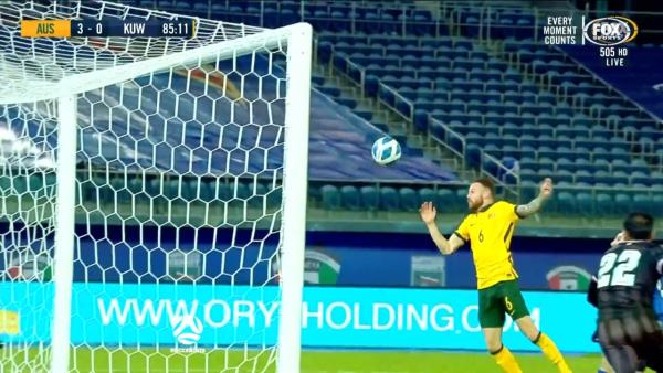 CHANCE: Boyle leaps but falls short | Australia v Kuwait