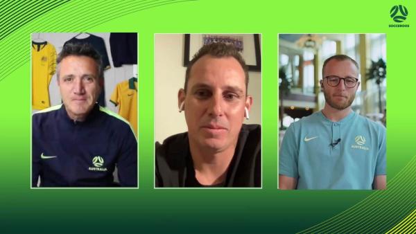 Grant and Wilkshire talk through their first Socceroos goals