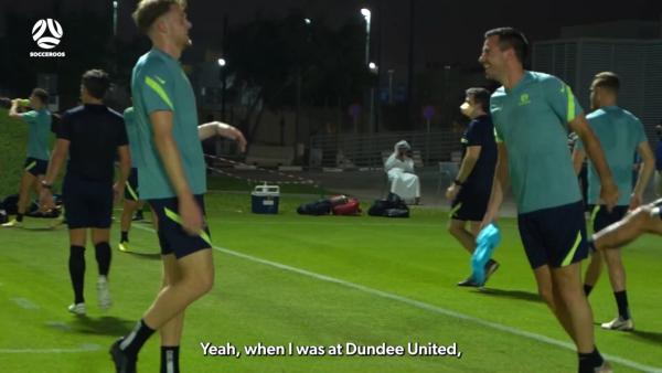 Ryan McGowan bringing the banter into Socceroos camp