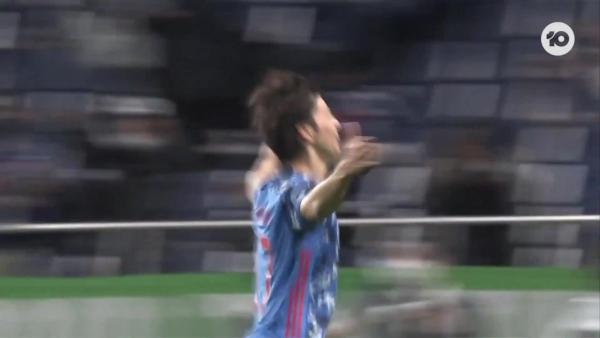 GOAL: Ao Tanaka opens the scoring for Japan