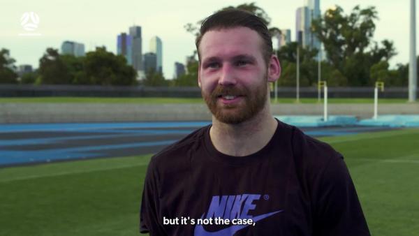 The Socceroos' foot tennis tournament in Melbourne! 