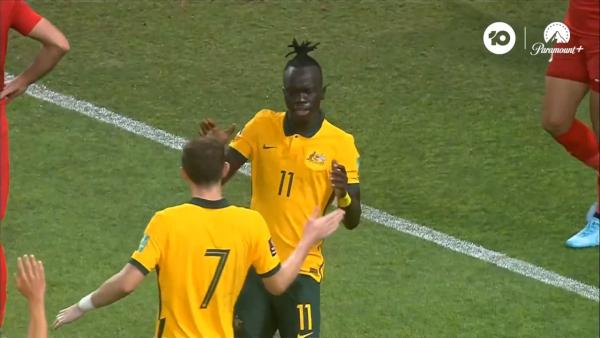 GOAL: Mabil pounces on the opportunity