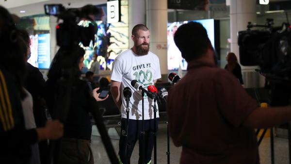 Andrew Redmayne | Socceroos return home | Press conference