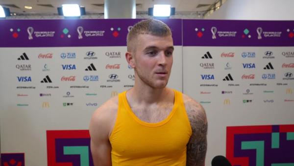 Riley McGree | FIFA World Cup Qatar 2022 | Post-Match Interview Australia v Denmark